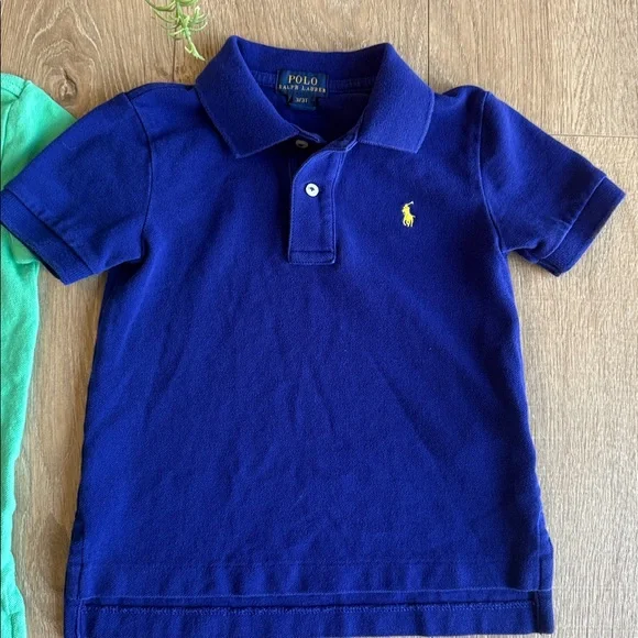 ((3 PIECE)) BOYS POLO BUNDLE POLO RALPH LAUREN AND UNDER ARMOUR SIZE 3/3T - Picture 3 of 4